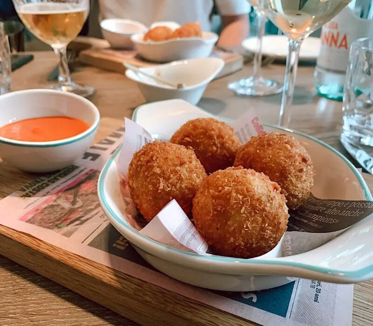 Food at Gino D'Acampo Restaurant Quayside, Photo by Stephanie Fox
